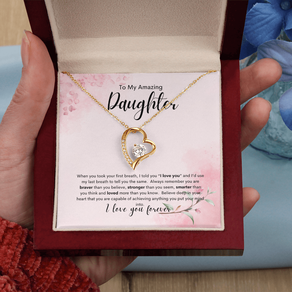 Forever Love Necklace Gift To Daughter