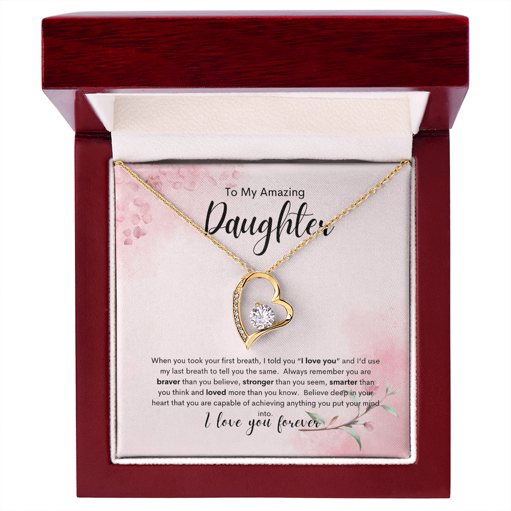 Forever Love Necklace Gift To Daughter
