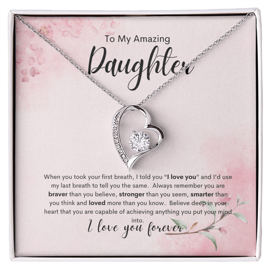 Forever Love Necklace Gift To Daughter