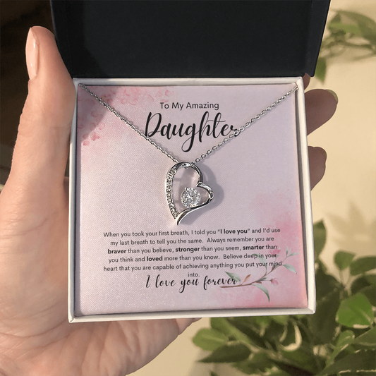 Forever Love Necklace Gift To Daughter