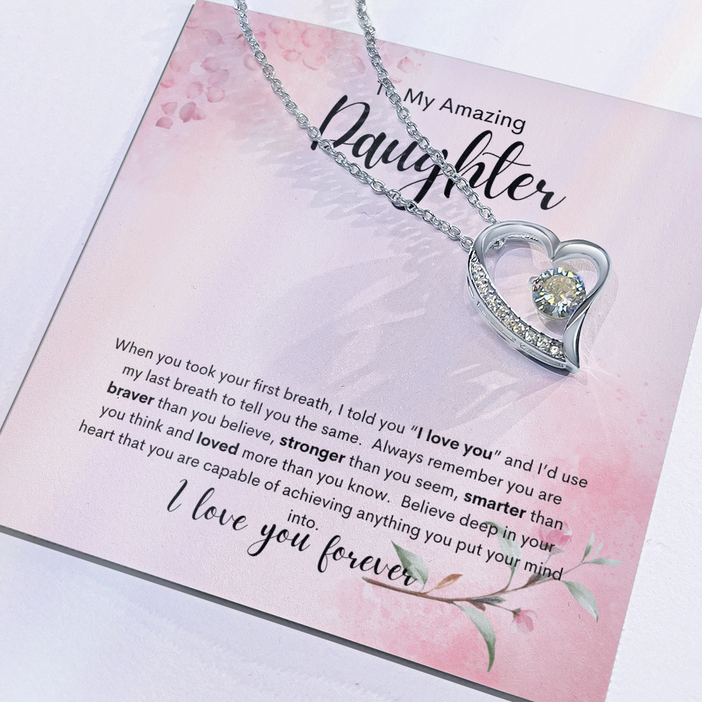 Forever Love Necklace Gift To Daughter