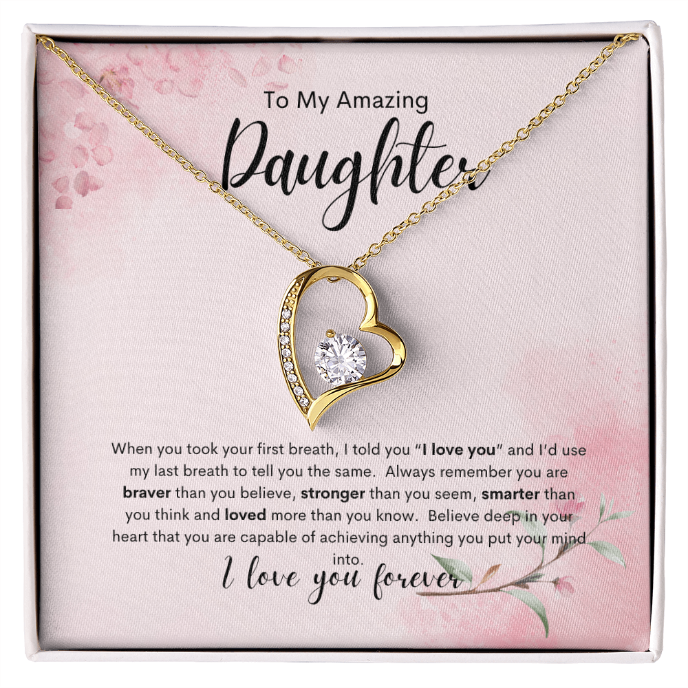 Forever Love Necklace Gift To Daughter