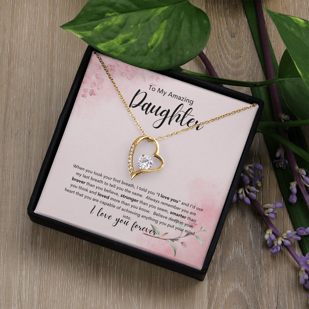 Forever Love Necklace Gift To Daughter