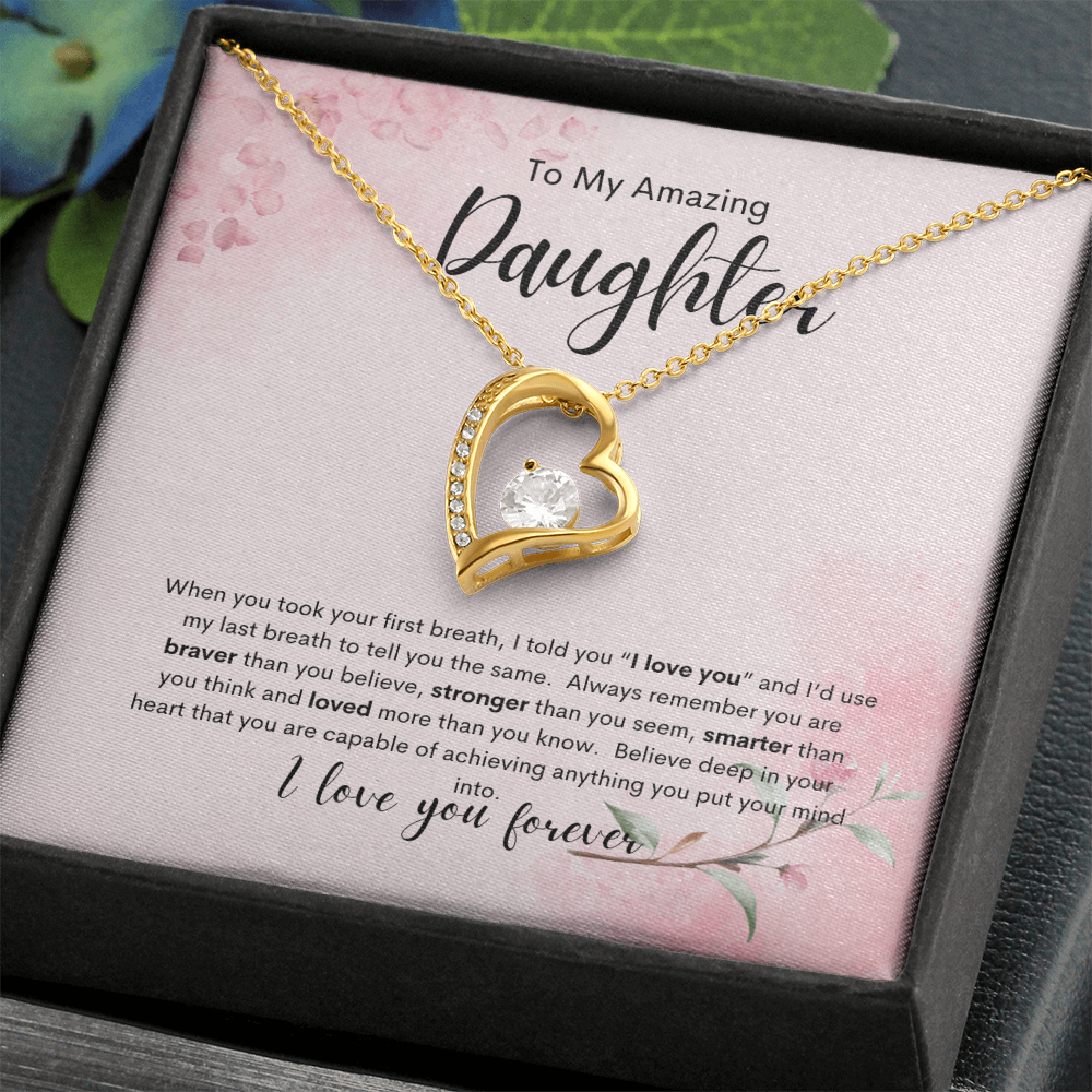 Forever Love Necklace Gift To Daughter